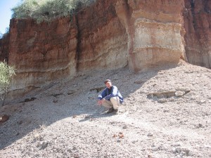 Pilger in Oldupai